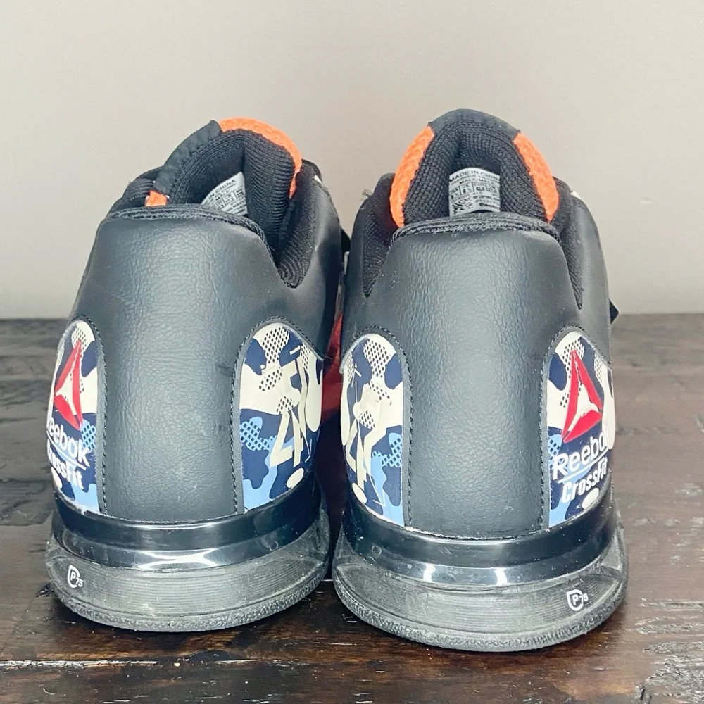 Reebok Men’s Crossfit Lifter 2.0 Electric Peach 9.5 Blue Camo